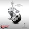 Service Caster 3 Inch SS Phenolic Wheel Swivel 3/8 Inch Threaded Stem Caster with Brake SCC SCC-SSTS20S314-PHS-TLB-381615 - alternate 1